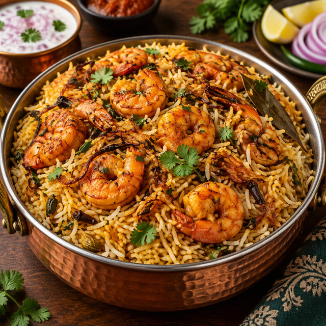 Shrimp Pulav.